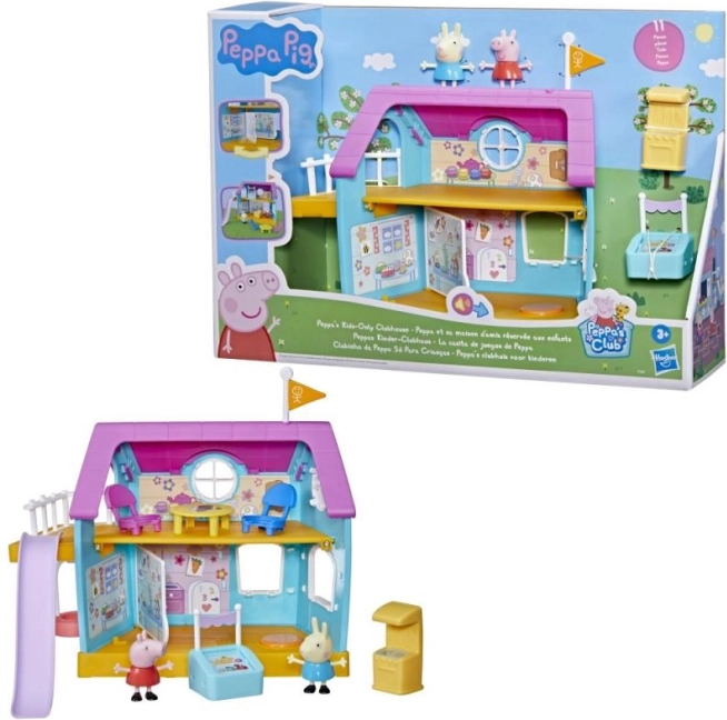 Igralni set PEPPA PIG klubska hišica – trgovina in pekarna z zvoki