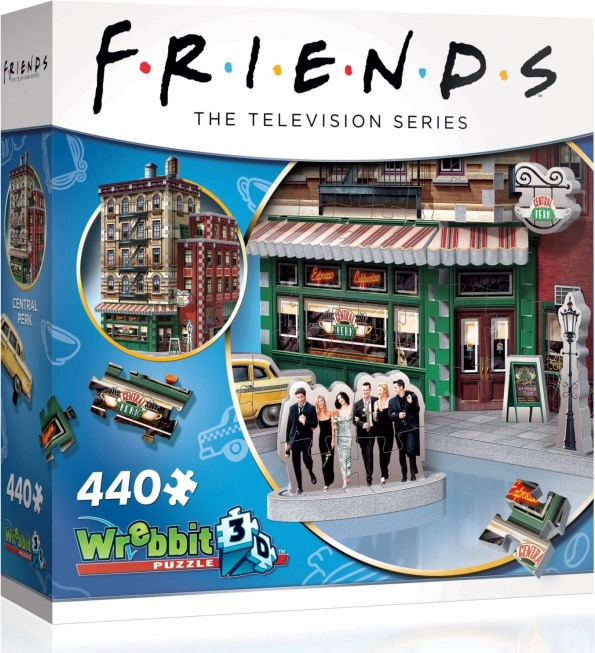 3D sestavljanka WREBBIT Prijatelji Central Perk – 440 kosov