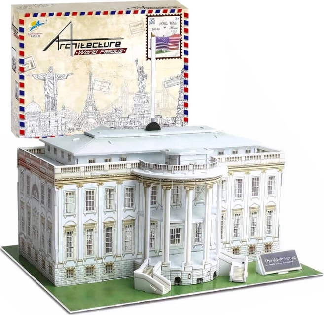 Prostorske 3D puzzle Beli dom – 35 kosov