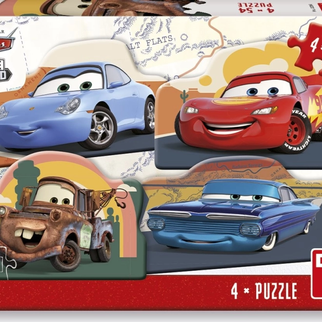 Sestavljanka Disney Pixar Avtomobili 4x54 kosov