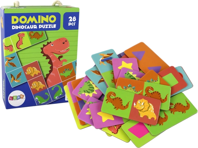 logična igra Puzzle Domino Dinosavri