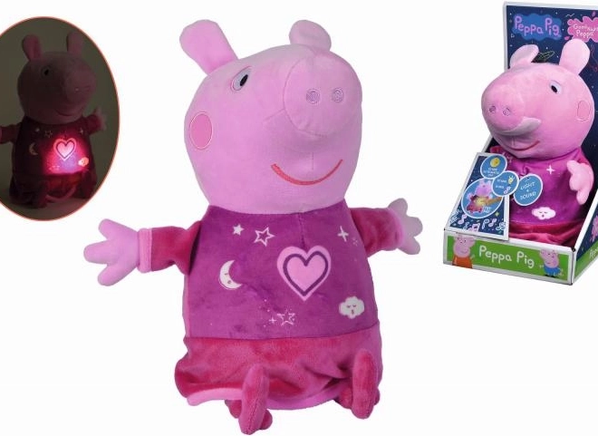 Peppa Pig plišasti uspavalček z glasbo in svetlobo 25 cm