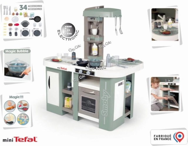 Smoby Mini Tefal Studio Kuhinja Bubble XL s 34 dodatki