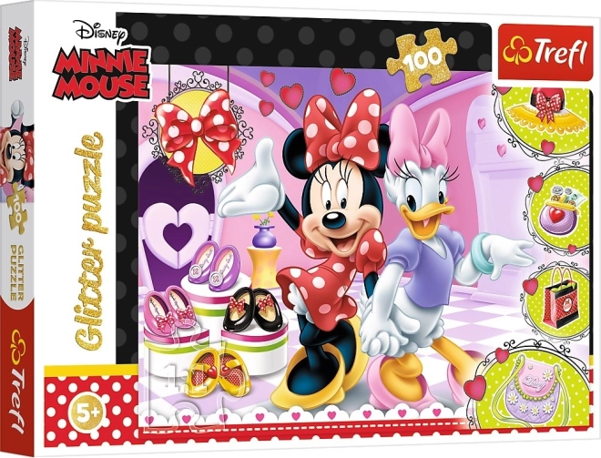 Sestavljanka 100 kosov Minnie in Bleščice