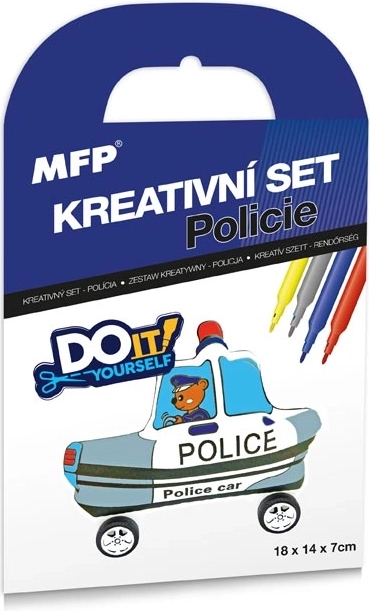 Ustvarjalni komplet Policijski napihljiv avto