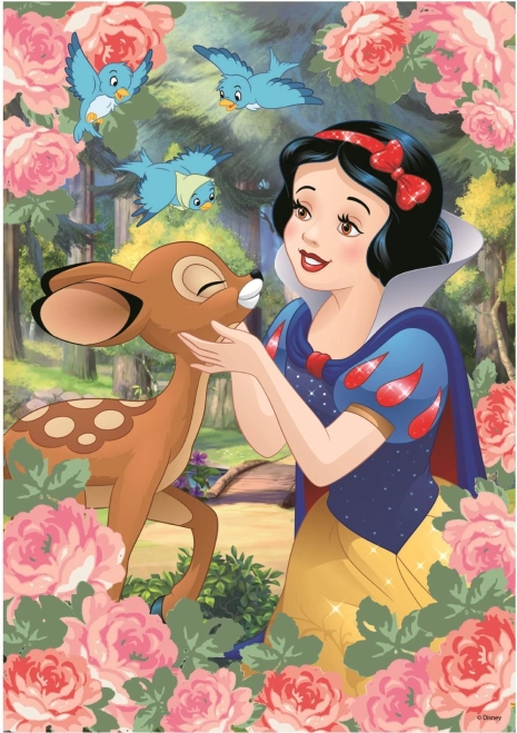 Puzzle Sneguljčica in srnica - 200 kosov diamantov