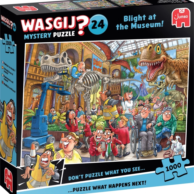 Sestavljanka JUMBO WASGIJ Mystery 24: Plesen v muzeju 1000 kosov