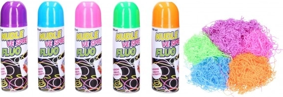 FLUO zabavne rezance v pršilu 250 ml – 5 barv