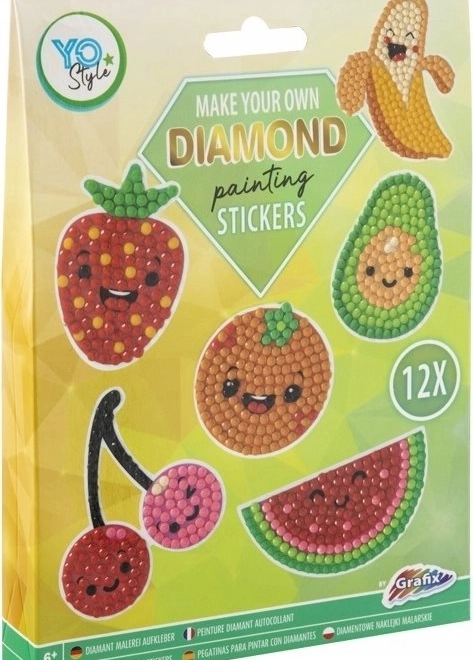 Diamantno slikanje – sadne nalepke 12 kos GRAFIX