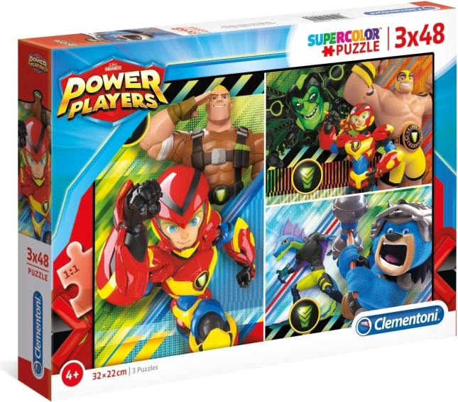 Sestavljanka Power Players 3x48 kosov