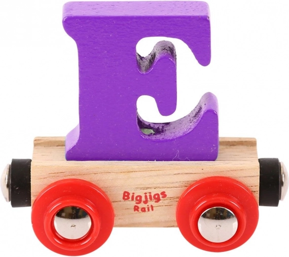 Leseni vlak Bigjigs Rail s črko E