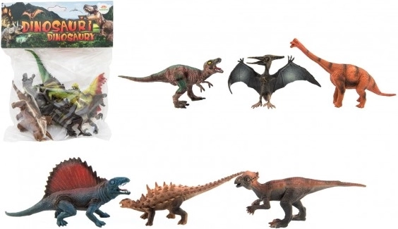 Plastični komplet dinozavrov, 6 kos