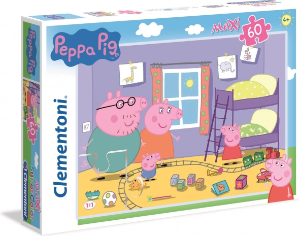 Sestavljanka Pujsa Pepa Maxi 60 koščkov od Clementoni