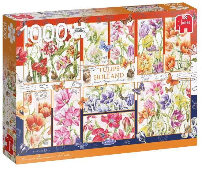 Sestavljanka Nizozemski tulipani 1000 koščkov JUMBO
