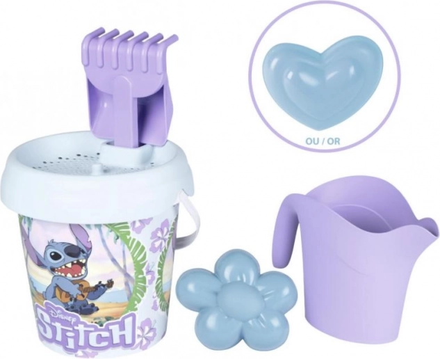 Komplet za pesek z dodatki 17 cm Stitch