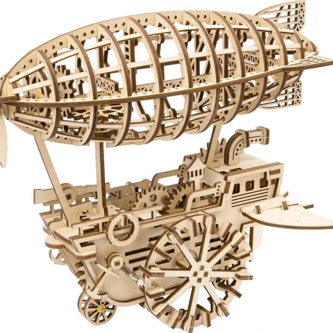 Lesena mehanska uganka steampunk zračni ladij