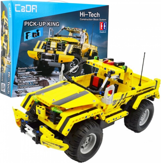 Gradbeni komplet JEEP WRANGLER na daljinsko upravljanje, združljiv z LEGO, 531 delov