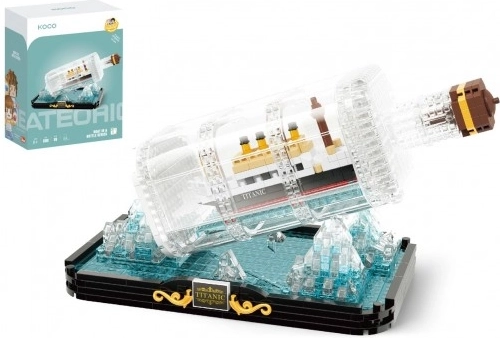 Gradbeni komplet KOCO Titanic v steklenici