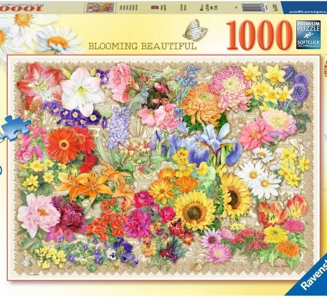 Puzzle 1000 kosov Cvetlični razcvet