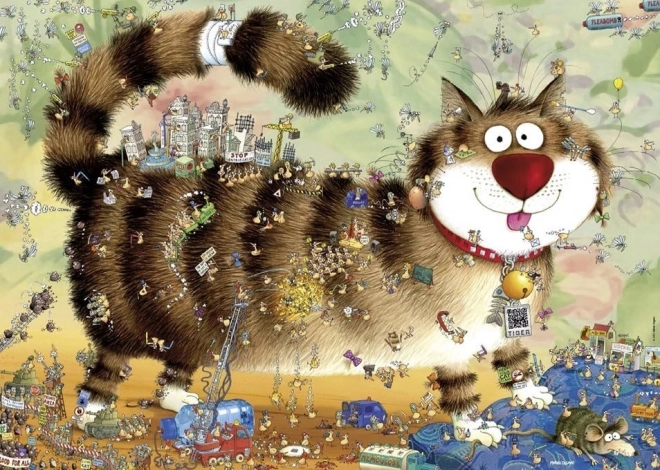 Heye puzzle Mačje življenje 1000 koščkov