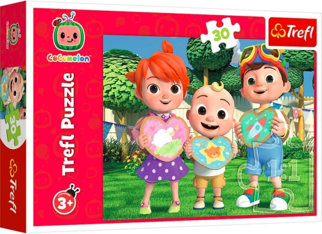 puzzle 30 kosov – Cocomelon: igrajmo se skupaj (Trefl)