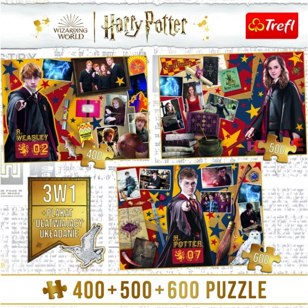 Sestavljanka Harry Potter, Ron in Hermiona 3v1