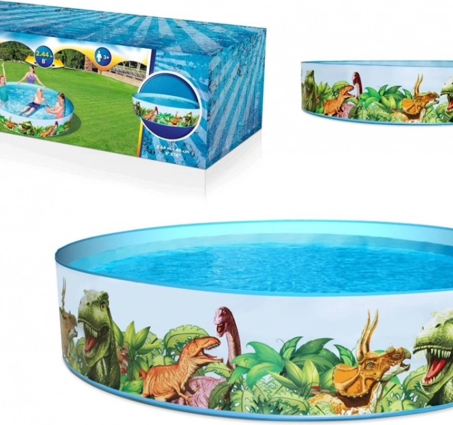 Vrtni otroški bazen dinozavri 244 × 46 cm BESTWAY
