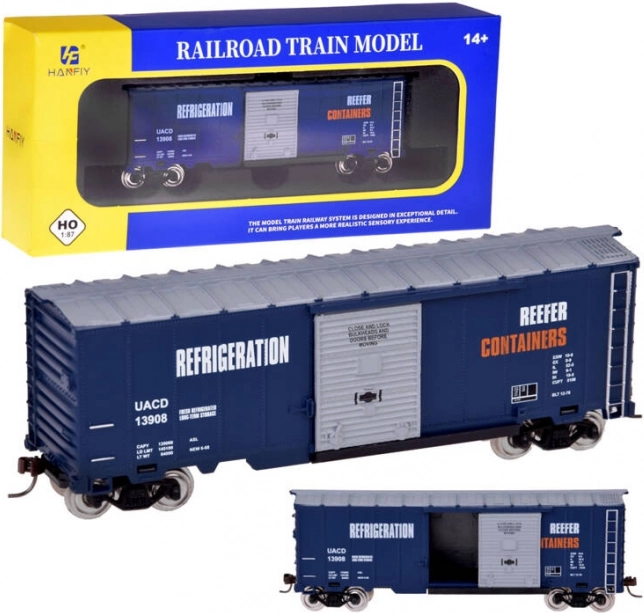 Modelni hladilni tovorni vagon H0 1:87 s karoserijo in drsnimi vrati