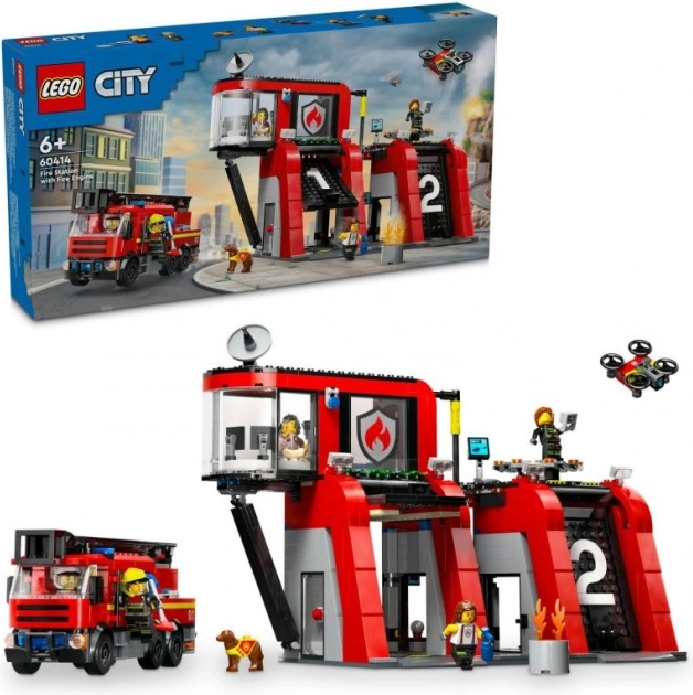 LEGO CITY gasilska postaja z gasilskim vozilom