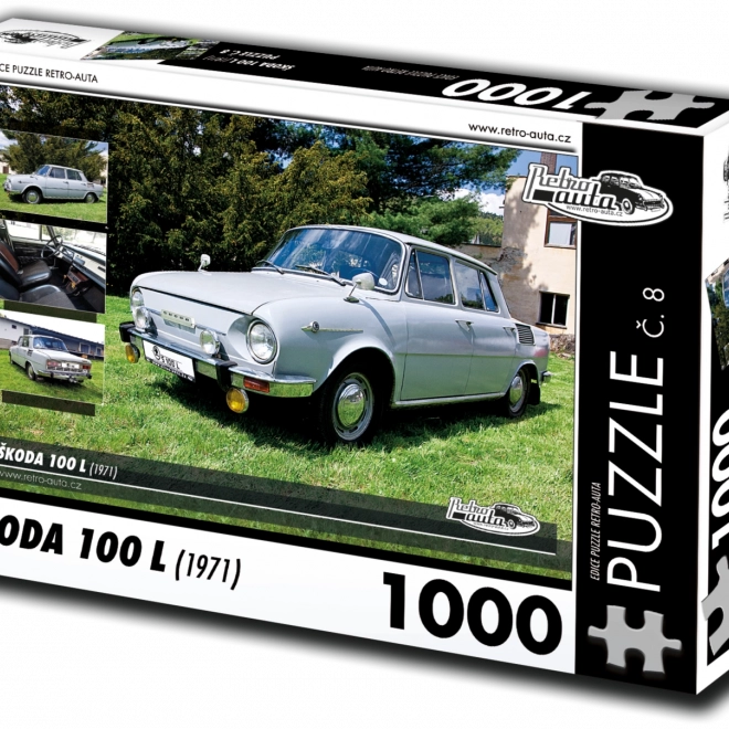 Retro avto puzzle Škoda 100 L 1000 kosov