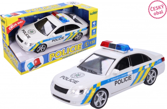Policijski avto z efekti 24 cm – češka embalaža