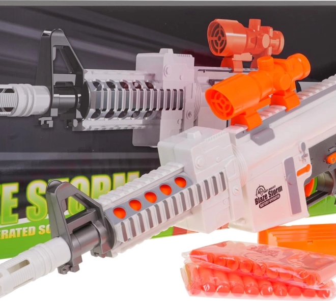Polavtomatski penasti blaster BLAZE STORM – bel
