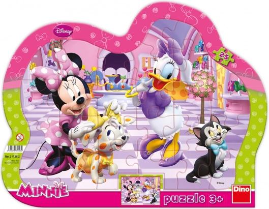 Sestavljanka Minnie in ljubljenčki 25 delov