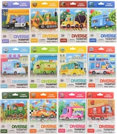 Veseli puzzle s prometnim motivom