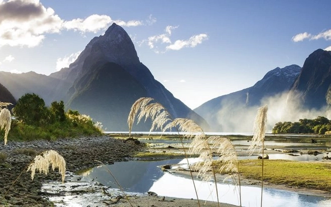Panoramska sestavljanka Milford Sound Nova Zelandija 1000 kosov
