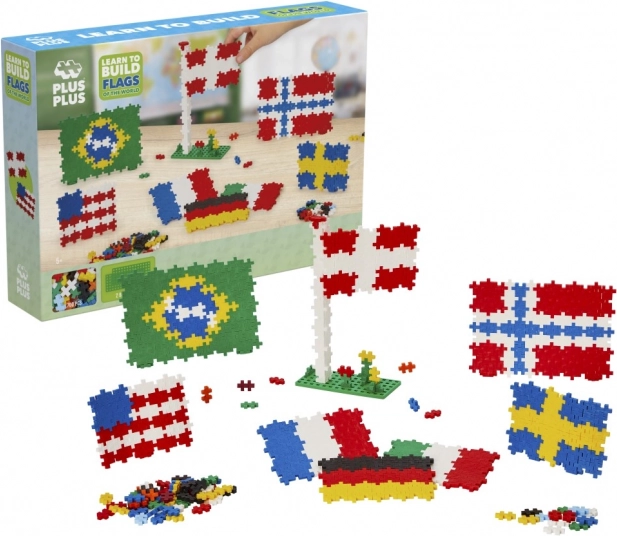 Plus-Plus set za sestavljanje Zastave sveta