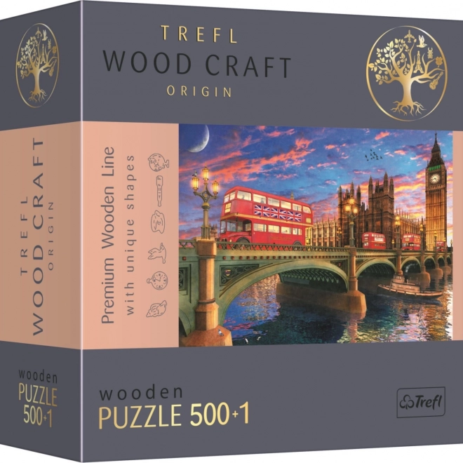 TREFL Wood Craft Origin sestavljanka Westminstrska palača z Big Benom 501 kosov