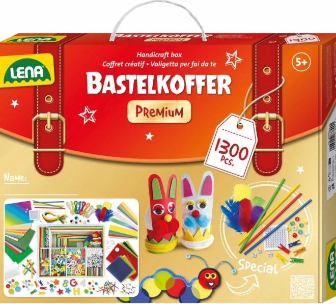 Lena kreativni kovček za male ustvarjalce premium – 1300 delov