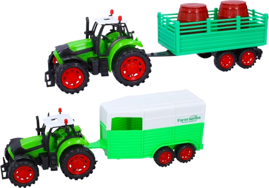 Traktor z veliko prikolico 35 cm