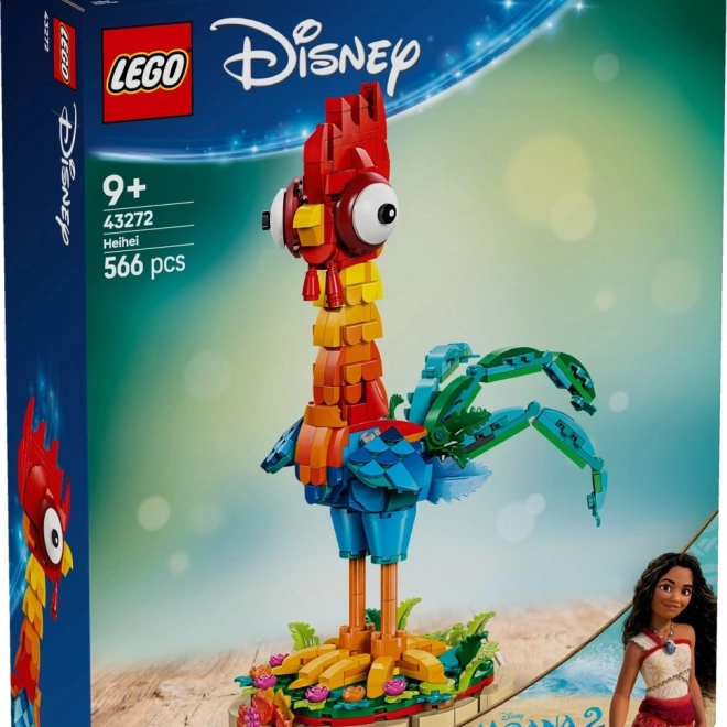 lego disney vaiana 2 heihei – gibljiva figurica za razstavljanje