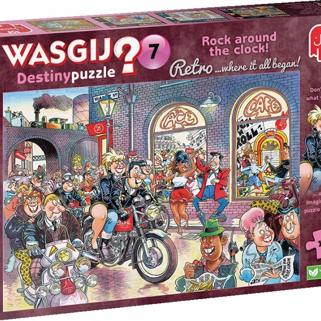 Sestavljanka WASGIJ Destiny 7: Rock around the Clock! 1000 kosov