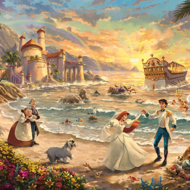 Uganka Disney: Mala morska deklica - Ljubezenska praznovanja 1000 kosov