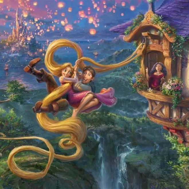 Sestavljanka 1000 kosov Disney: Rapunzel in Flynn