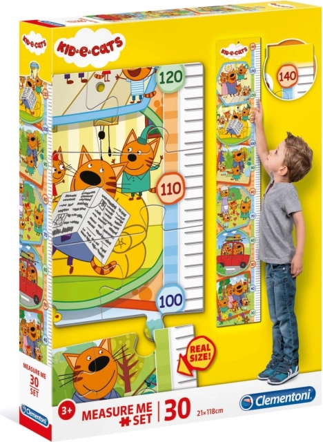 Clementoni sestavljanka meter Kid vs Cat 30 koščkov