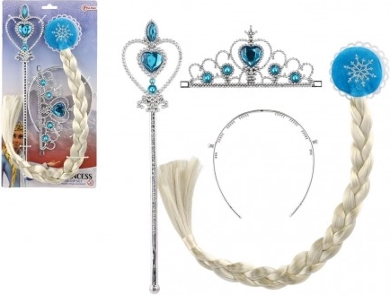 Set lepote Leden princeska s krono in žezlom