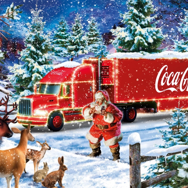 Sestavljanka Božični Tovornjak Coca Cola 1000 Kosov