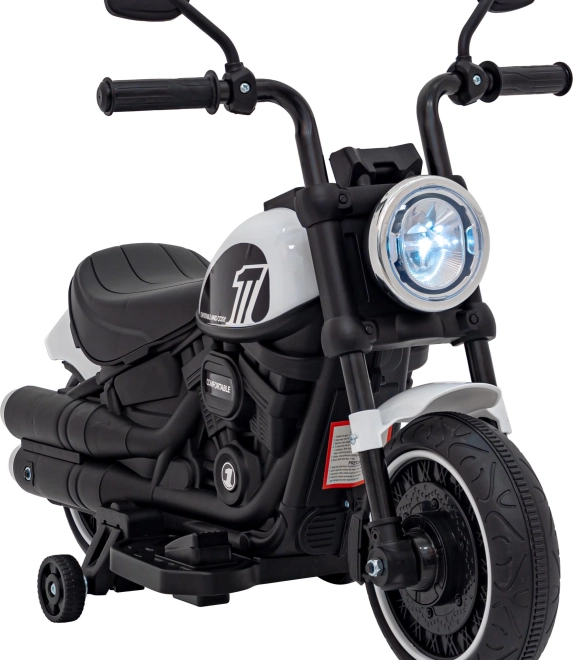 Motocikel Chopper FASTER – Bílý