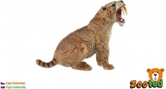 Plastična figurica sabljastega tigra 11 cm
