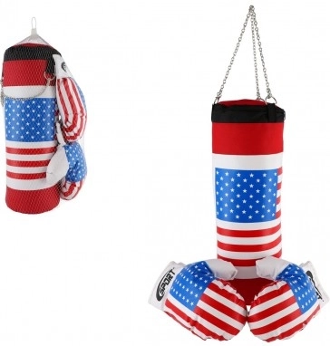 Otroški boksarski set z motivom ameriške zastave