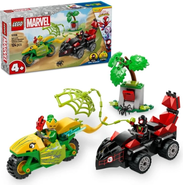 LEGO SPIDEY in njegovi neverjetni prijatelji: dino zasledovanje Spina in Electra (4+, 124 delov)